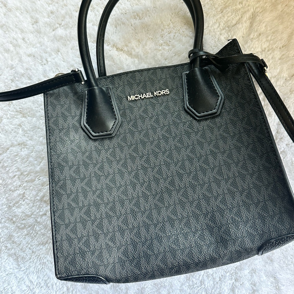 Michael Kors Charcoal and Black Satchel